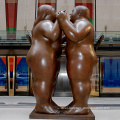 Best Fernando Botero Bronze Dancing Couple Sculpture
